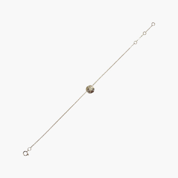 18K Gold Chain Sand Dollar Pendant Bracelet