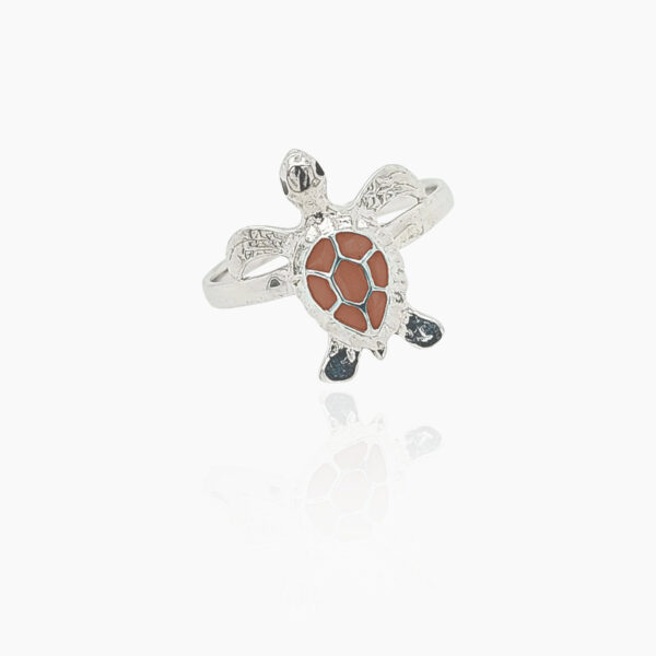 Sea Turtle Sterling Silver Ring
