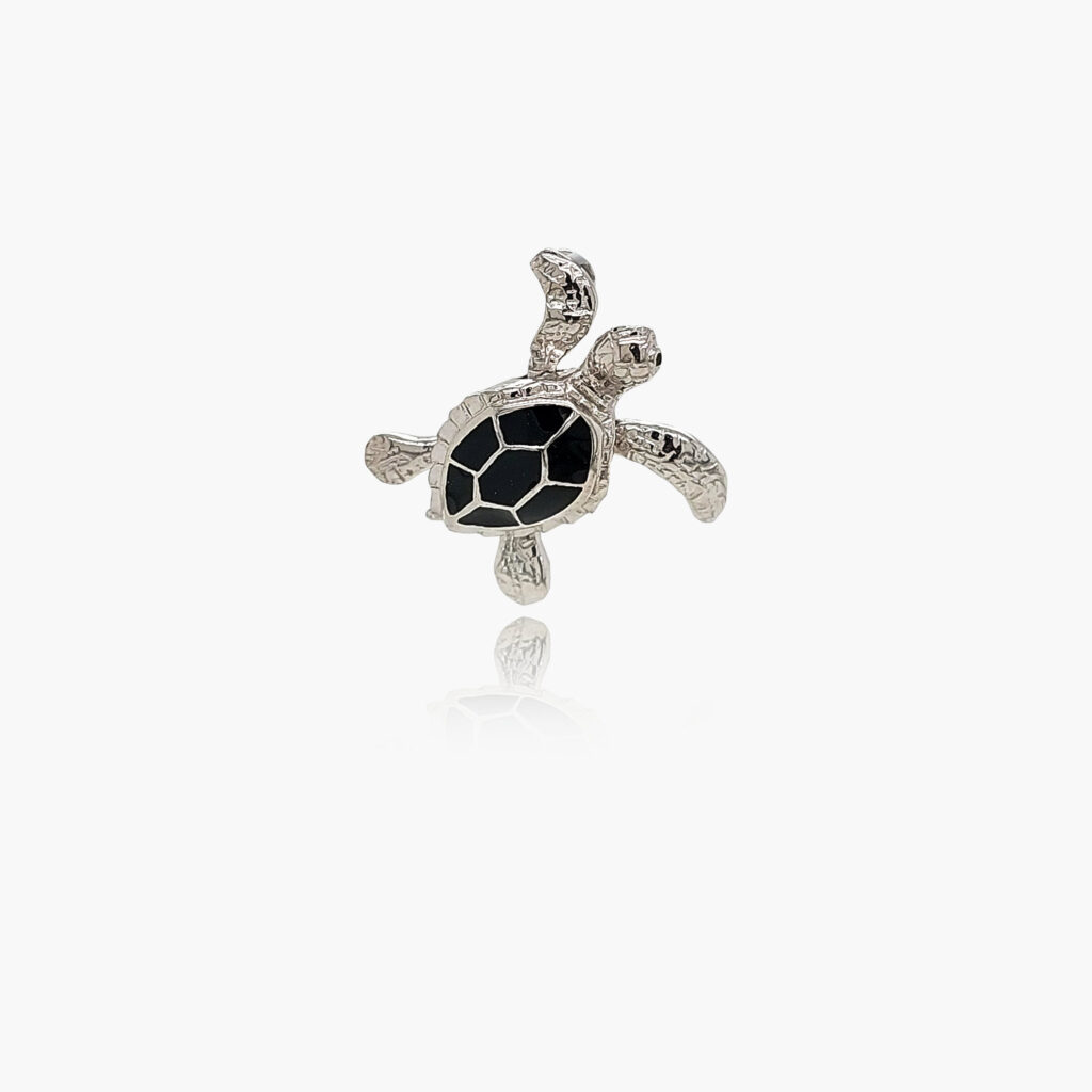 Sea Turtle  Sterling Silver Pendant
