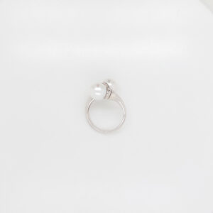 Dual Freshwater Pearl Sterling Silver Ring