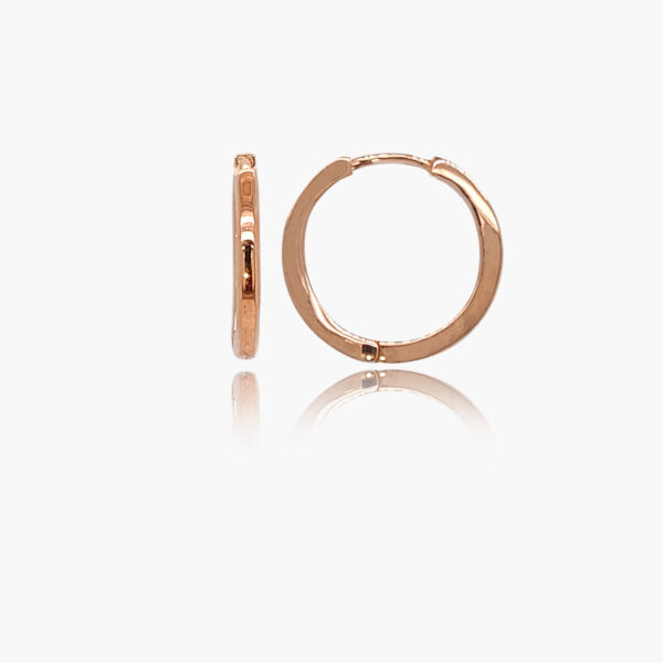 18K Gold 15mm Huggies Earrings