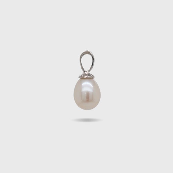 Sterling Silver Bail with 10mm Freshwater Pearl Pendant - Image 2