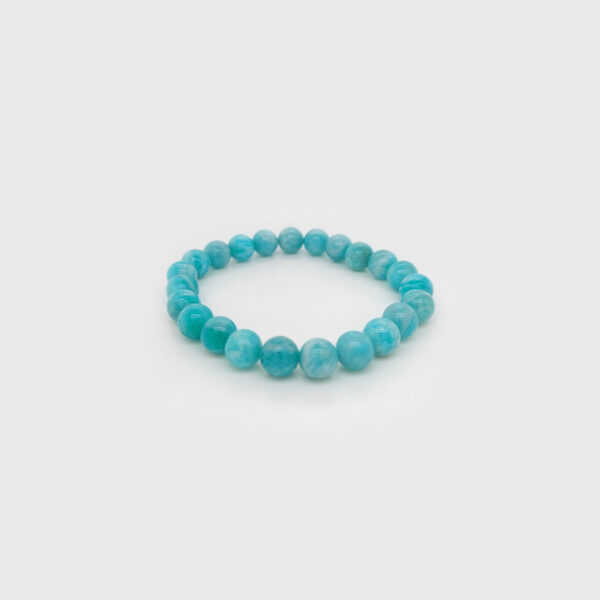 Amazonite Stone Beads Elastic Bracelet