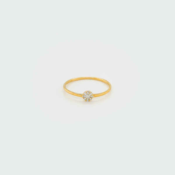 18K Gold Illusion Diamond Ring - Design 1