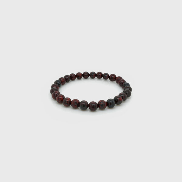 Brecciated Jasper Stone Beads Elastic Bracelet