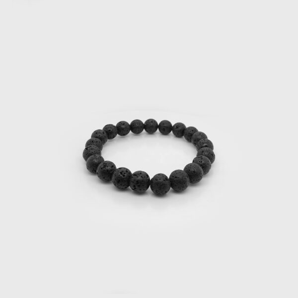 Lava Stone Beads Elastic Bracelet