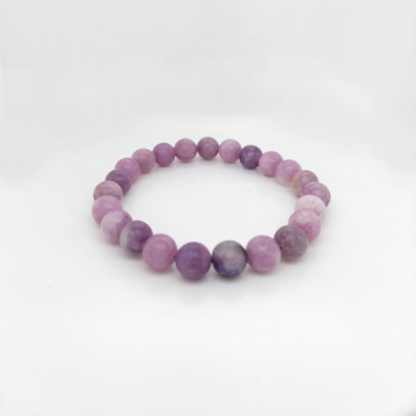 Lepidolite Stone Beads Elastic Bracelet