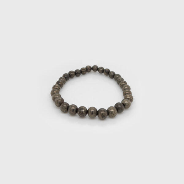 Pyrite Stone Beads Elastic Bracelet