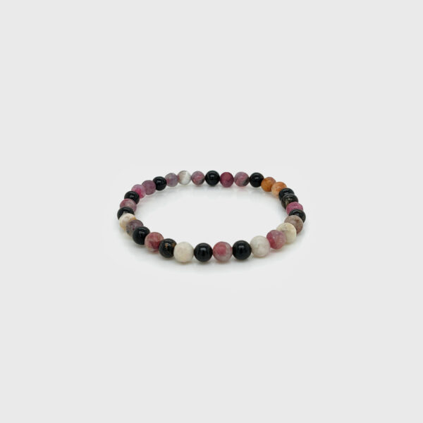 Tourmaline Stone Beads Elastic Bracelet