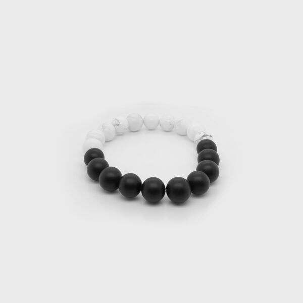 Yin-yang Stone Beads Elastic Bracelet