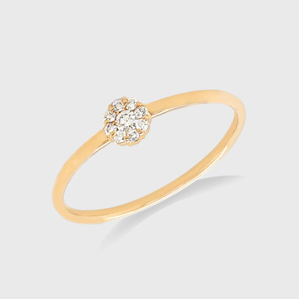 18K Gold Illusion Diamond Ring - Design 1